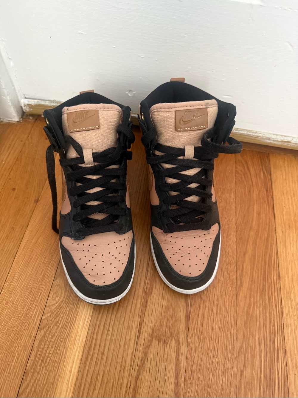Nike Women’s High-Top Sneakers in Pink and Black